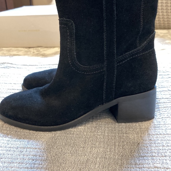 Marc Fisher Black Suede Impulsa Boots - Picture 12 of 14